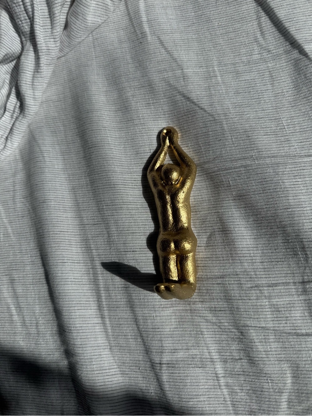 Gold Diver/Swimmer Wall Hook - Gold Cast Iron Wall Hook